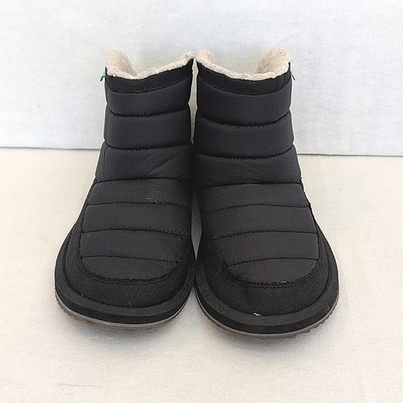 Sanuk Mens 11 Puff N Chill Slip On Ankle Boots Black Casual Loungewear Outdoors - Picture 2 of 8